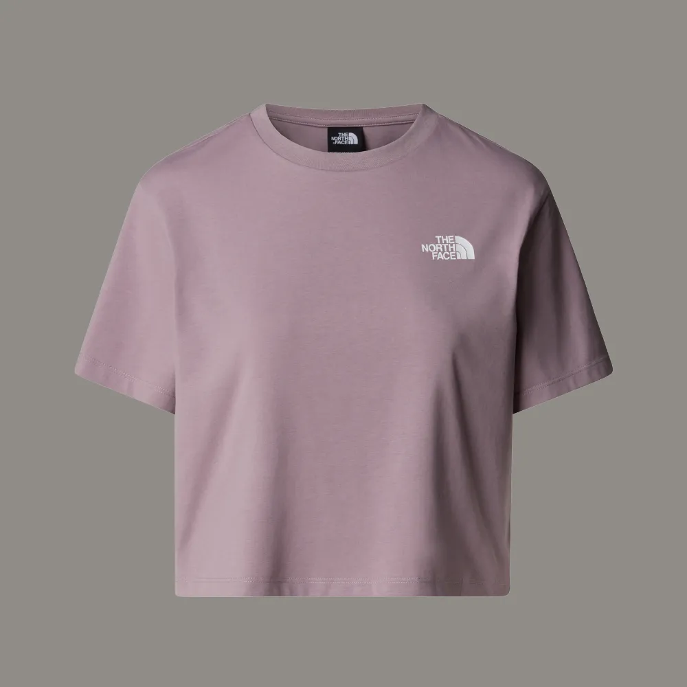 WOMEN'S CROPPED SIMPLE DOME T-SHIRT