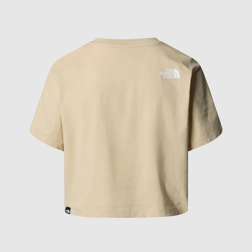 WOMEN'S CROPPED SIMPLE DOME T-SHIRT
