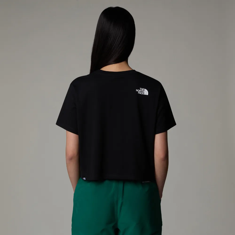 WOMEN'S CROPPED SIMPLE DOME T-SHIRT