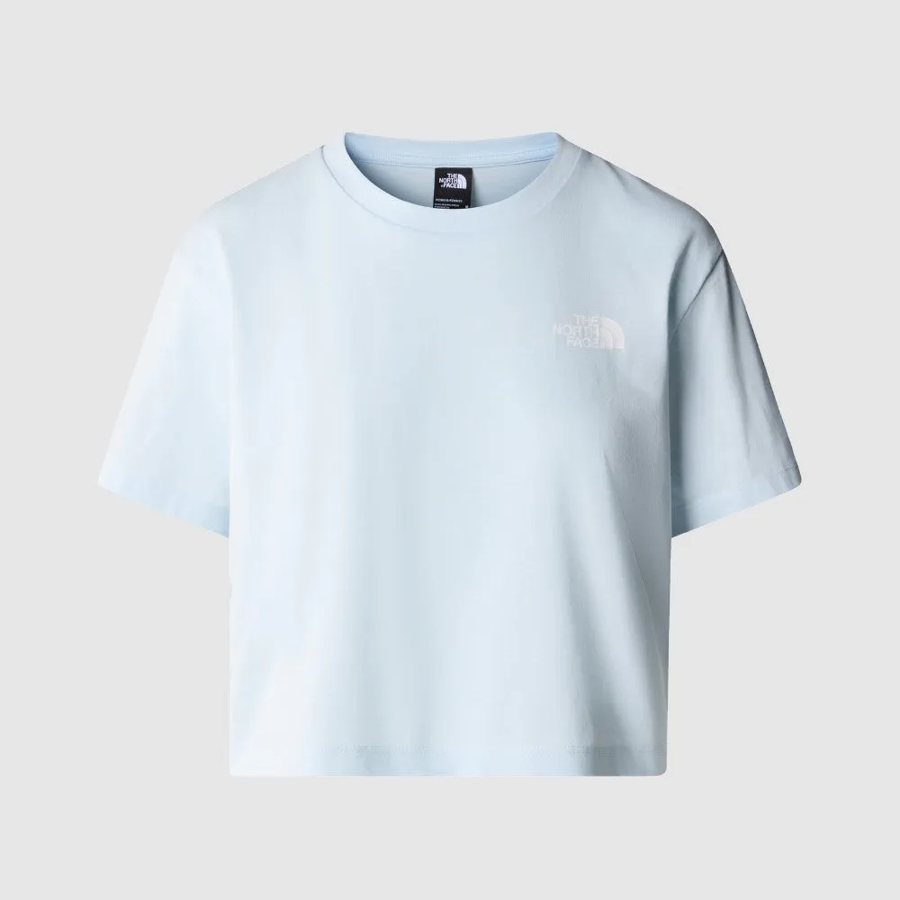 WOMEN'S CROPPED SIMPLE DOME T-SHIRT