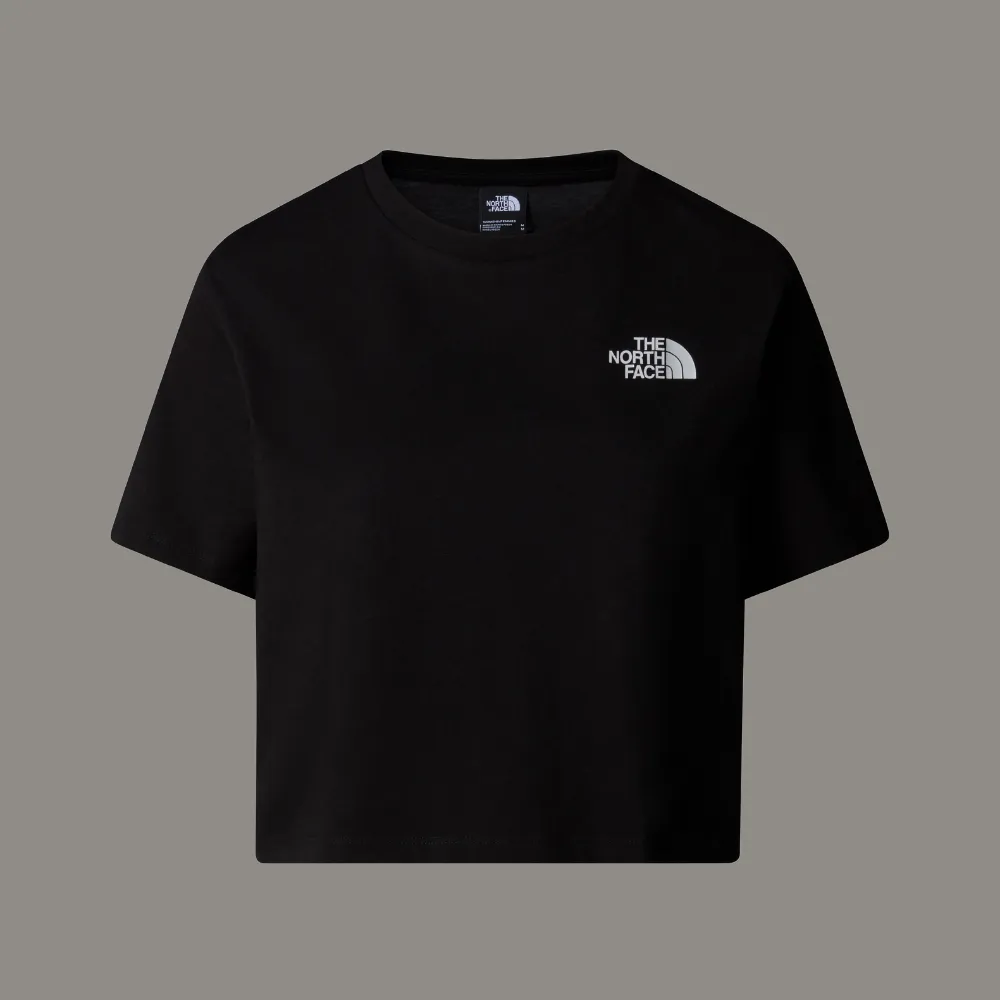 WOMEN'S CROPPED SIMPLE DOME T-SHIRT