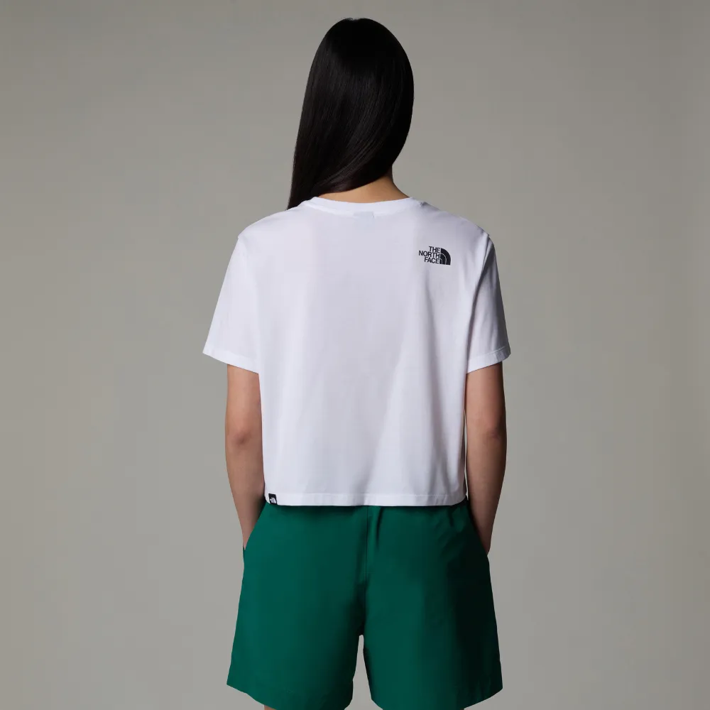 WOMEN'S CROPPED SIMPLE DOME T-SHIRT