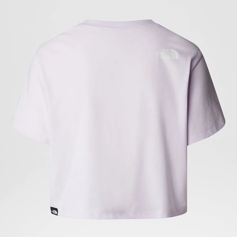 WOMEN'S CROPPED SIMPLE DOME T-SHIRT