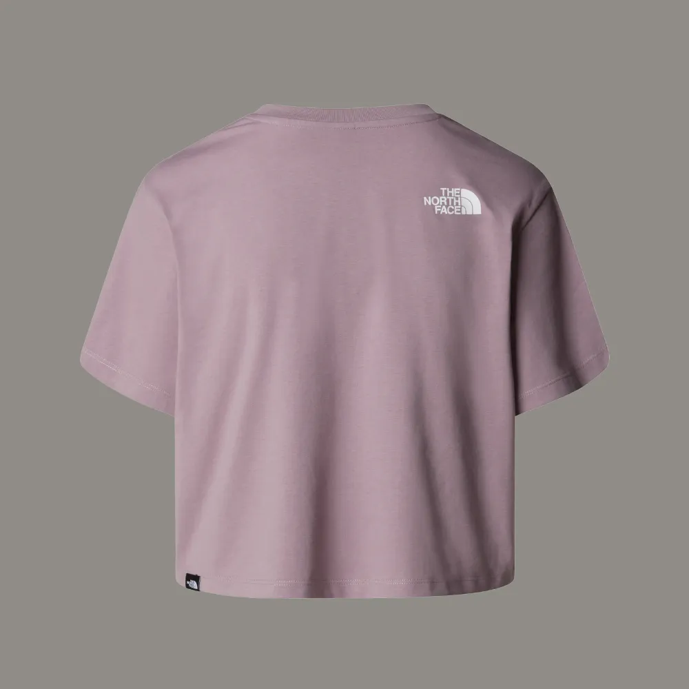 WOMEN'S CROPPED SIMPLE DOME T-SHIRT