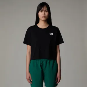 WOMEN'S CROPPED SIMPLE DOME T-SHIRT