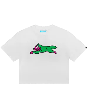 Womens Running Dog Cropped Tee
