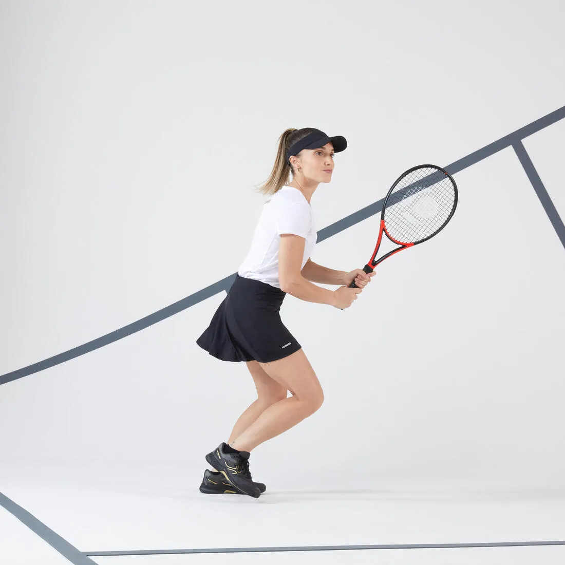 Women's Tennis Quick-Dry Skirt Essential 100