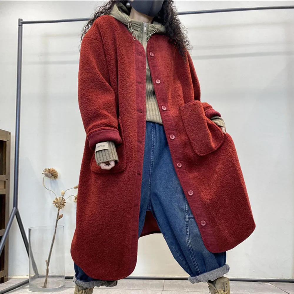 Women's Wool Coats wool coat Single-breasted coat