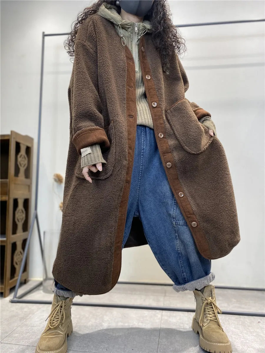 Women's Wool Coats wool coat Single-breasted coat