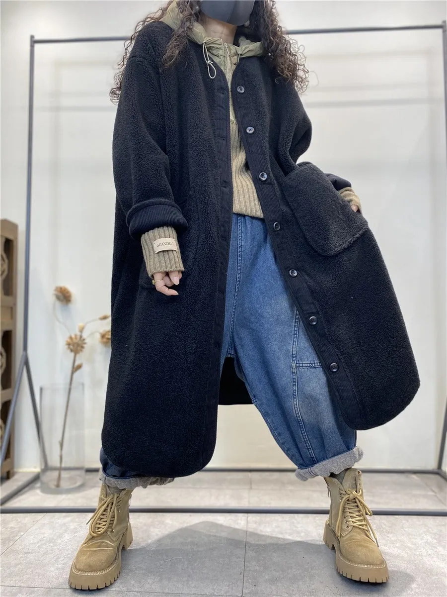 Women's Wool Coats wool coat Single-breasted coat