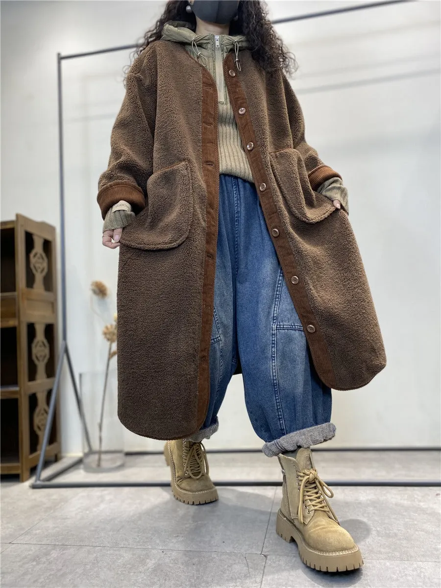 Women's Wool Coats wool coat Single-breasted coat
