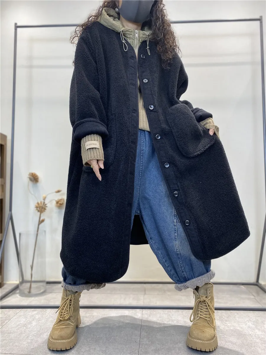 Women's Wool Coats wool coat Single-breasted coat
