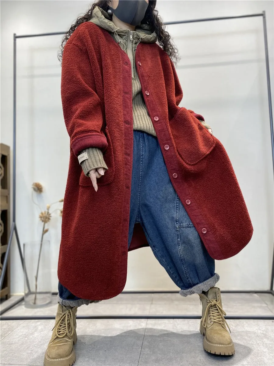 Women's Wool Coats wool coat Single-breasted coat
