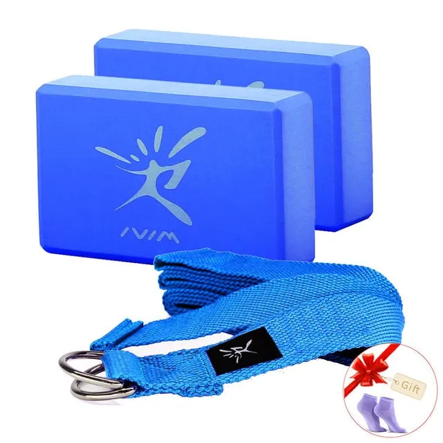 Yoga Block Set Brick Bolster Stretch Gym Pilates Training Body Shaping Fitness Equipment