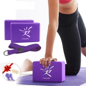 Yoga Block Set Brick Bolster Stretch Gym Pilates Training Body Shaping Fitness Equipment